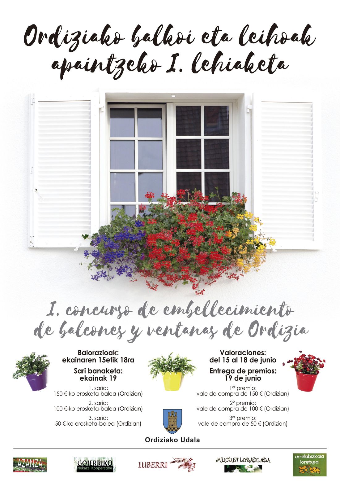 Cartel concurso balcones y ventanas