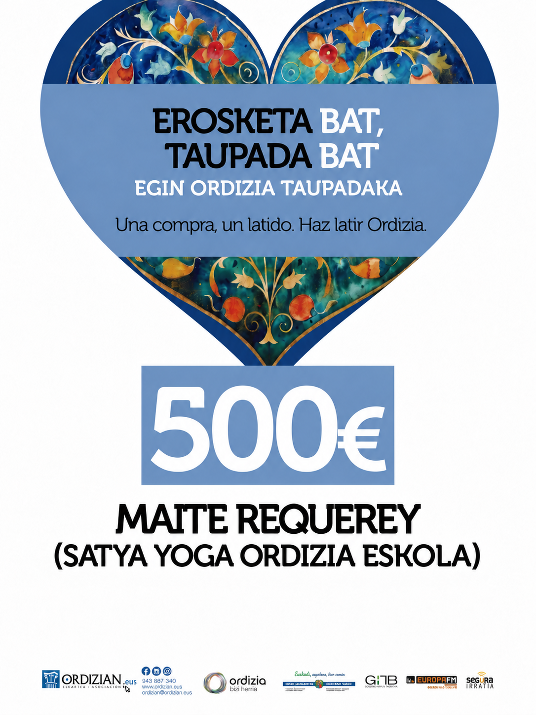 Cartel del premio de 500