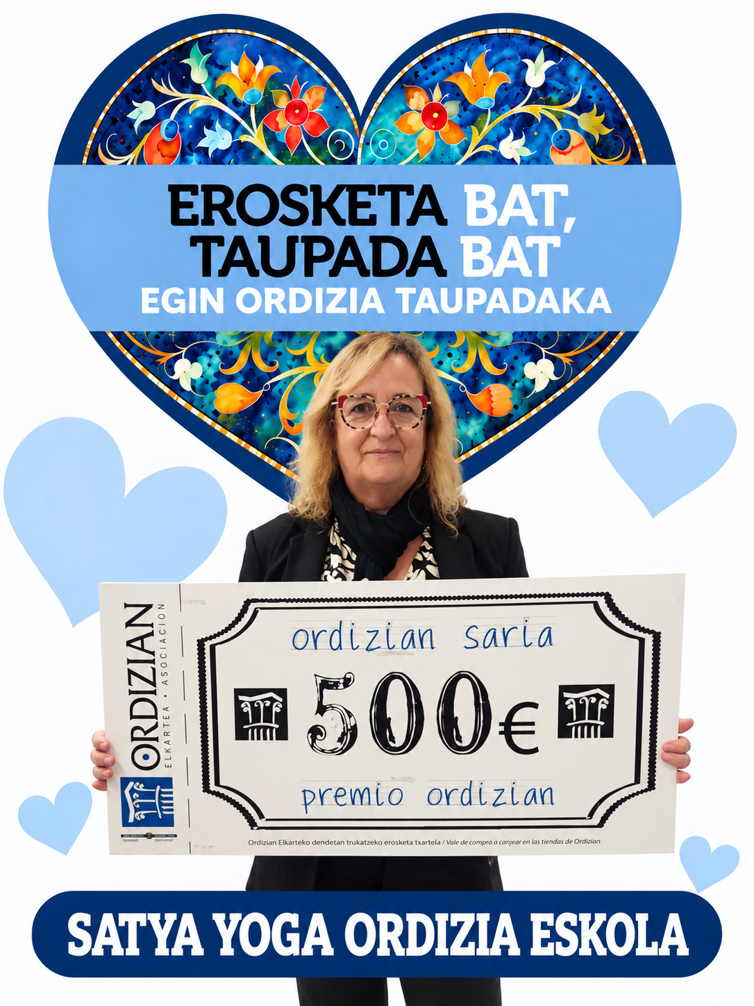 Ganadora con premio de 500