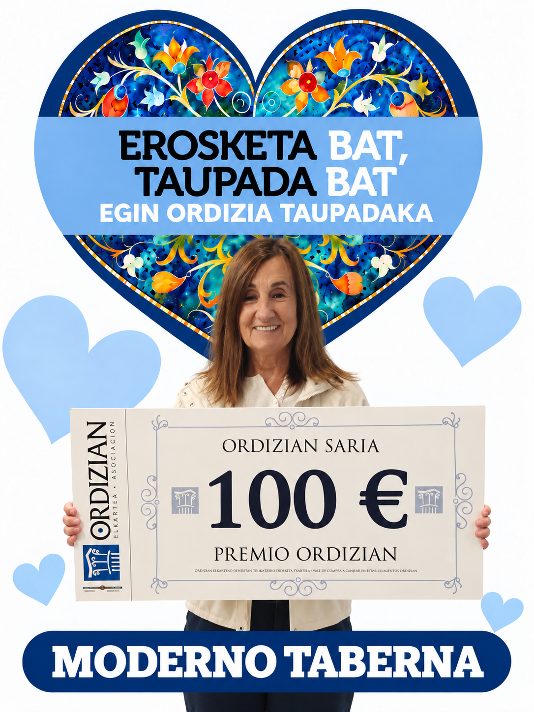 Ganadora de 100 en Moderno Taberna 1