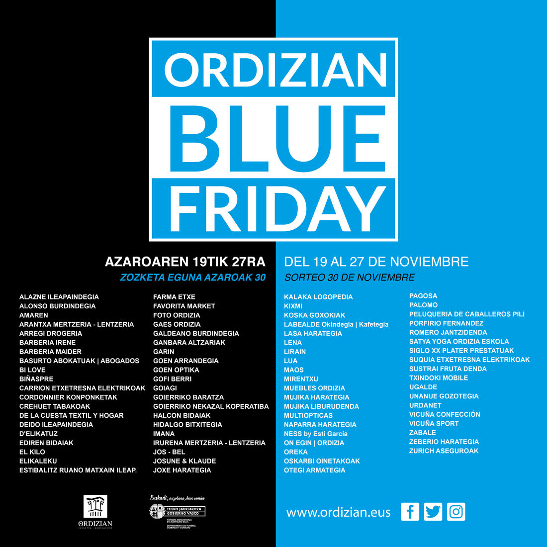 blueFRIDAY2021 INSTAGRAM zerrenda