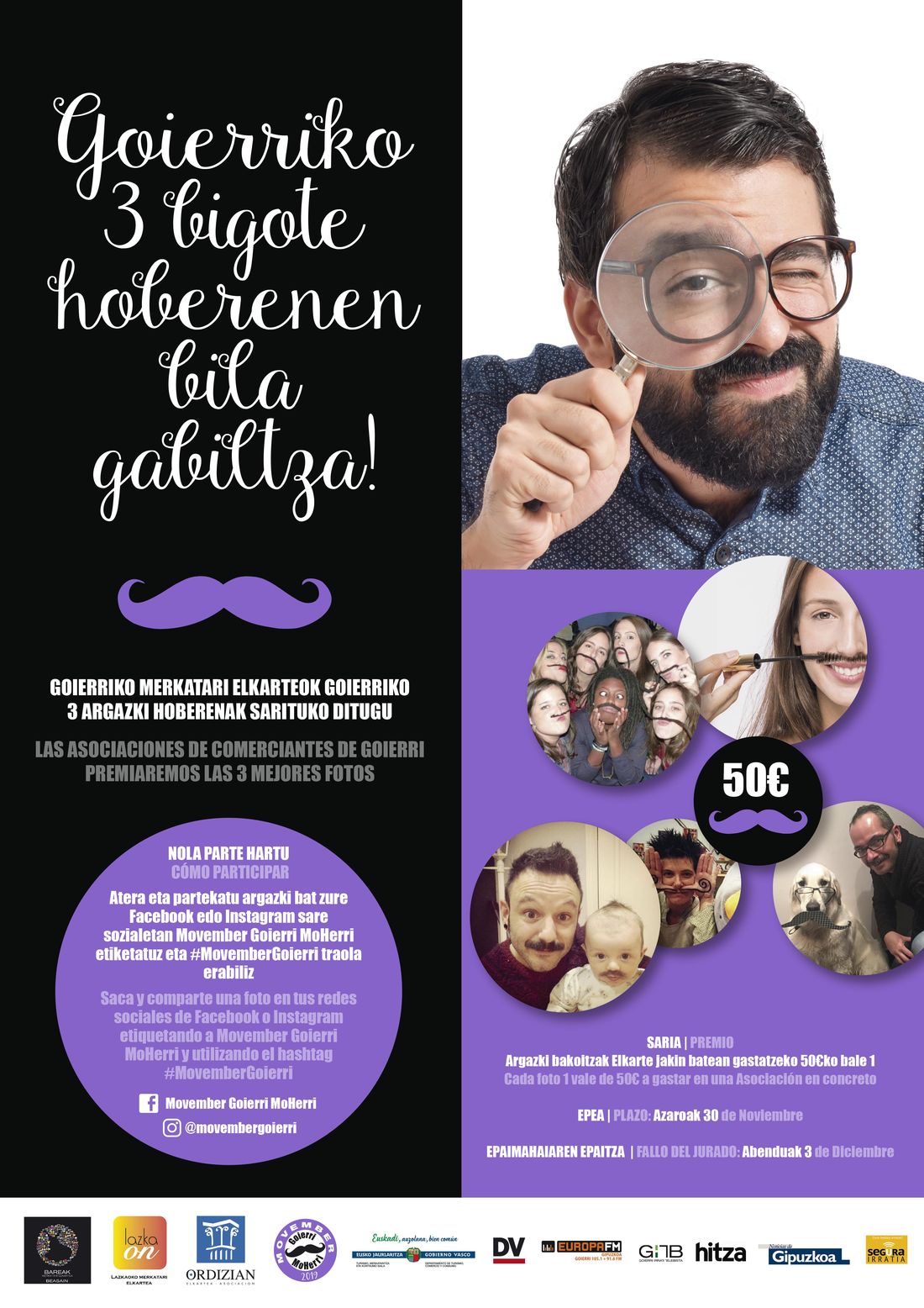 cartel Goierriko bigoteak