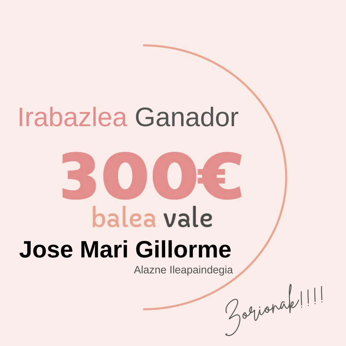 irabazlea Ganador