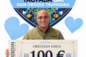 Ganador con cheque de 100 1