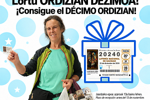 Ganadora del sorteo con tarjeta Ordizian 2