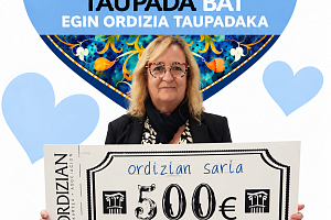 Ganadora con premio de 500