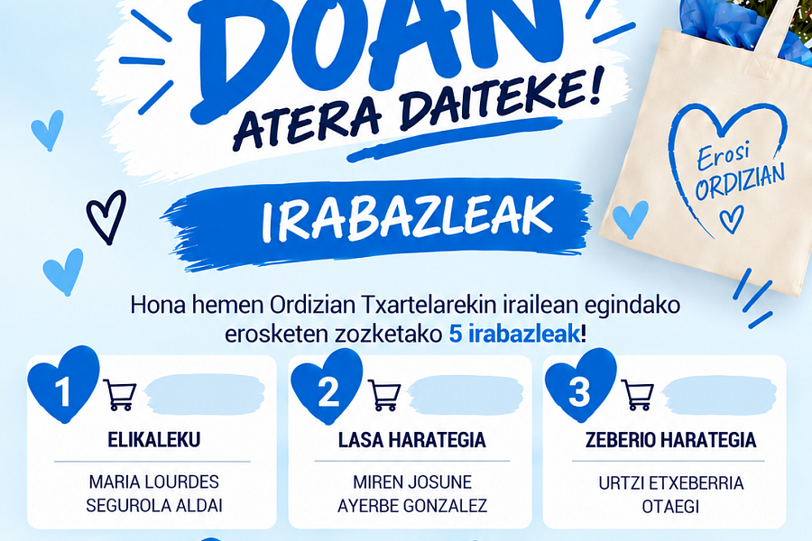 Irabazleak Zure Erosketa Doan
