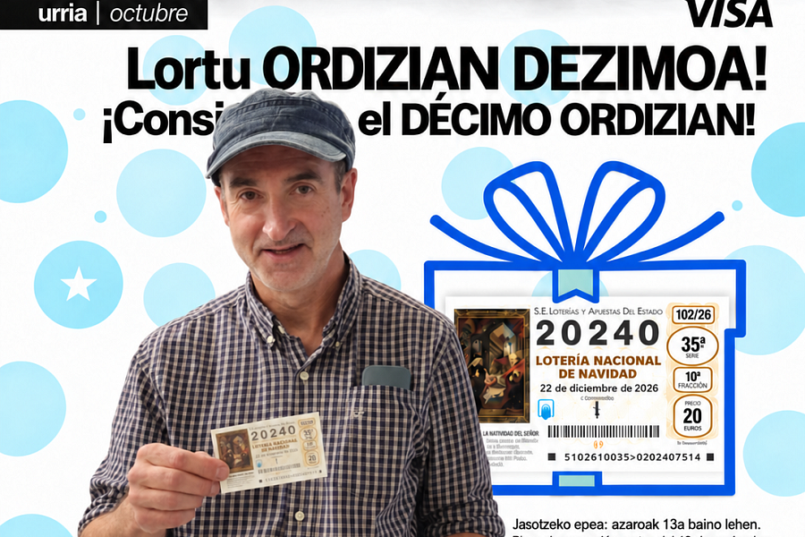 Ganador del décimo de Ordizia