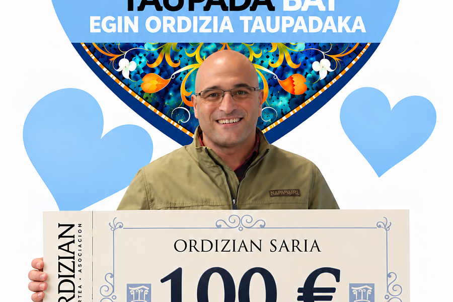 Ganador con cheque de 100 1